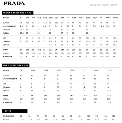 prada mens shirt size chart|Prada size chart for women.